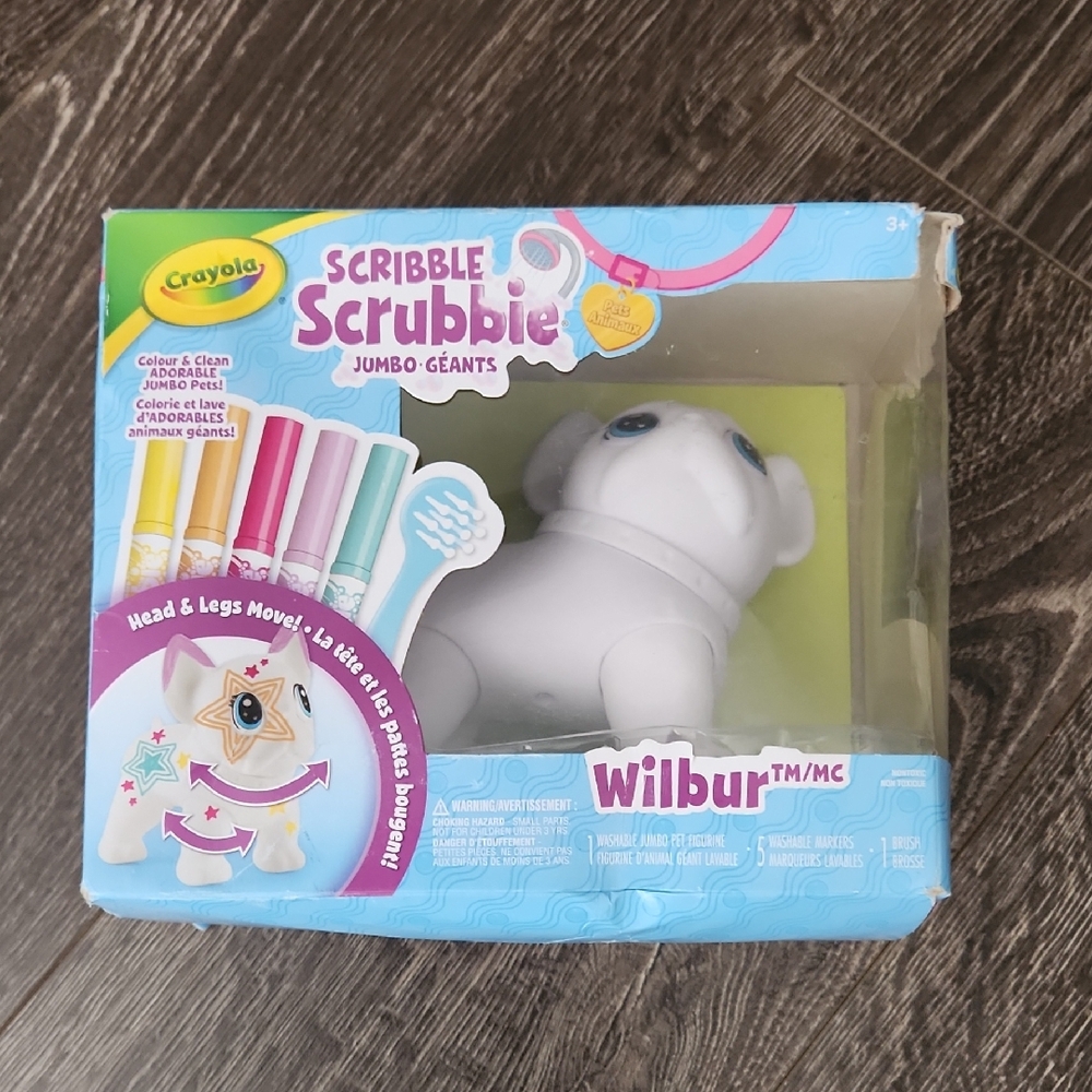 Crayola Scribble Scrubbie Wilbur Jumbo Pets - NEW